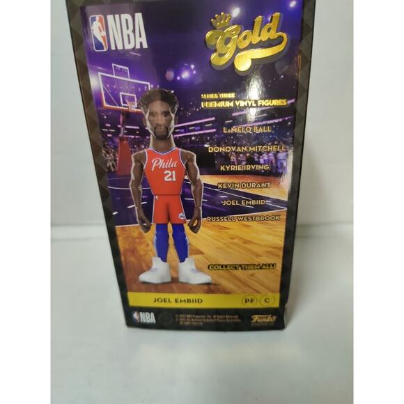 FUNKO GOLD Joel Embiid Premium Vinyl Figure 5" Joel Embiid, 2022 - Picture 6 of 9